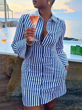 Indiebeautie Stripe Shirt Dress